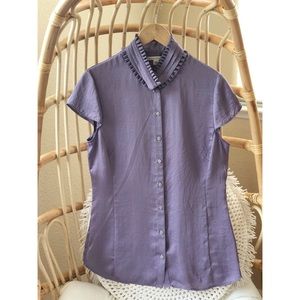 Banana Republic Ruffle neck top